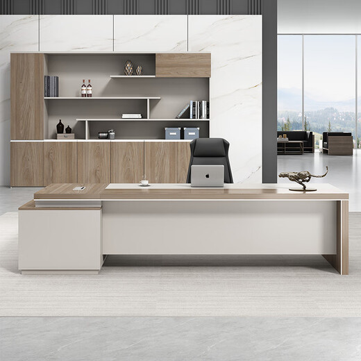 Miaorui simple modern atmosphere boss office desk and chair combination general manager executive desk chairman office president desk 2m boss desk