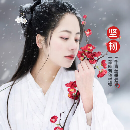 Chinese gold ancient style hairpin, new Chinese style walking silver hairpin, high-end birthday gift for girlfriend and wife to commemorate, practical plum blossom hairpin