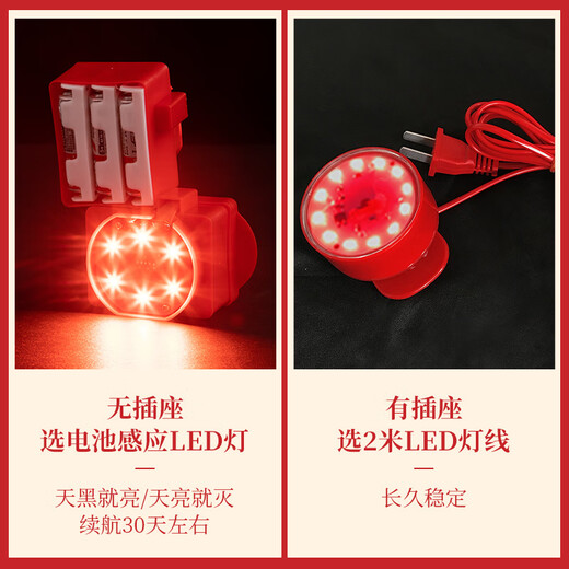 创京懿选乔迁灯笼免插电2024乔迁之喜大红灯笼入宅搬上梁 12023入宅大吉+电池感光灯