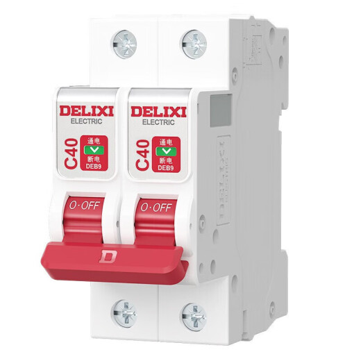 DELIXI air switch DEB9 whale series household air switch small circuit breaker 2P bipolar circuit breaker 2P40A