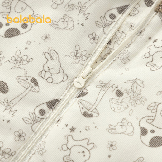 Balabala baby outing jumpsuit girls' romper and bodysuit winter clothes sweet, cute and playful corduroy coffee A51212 90cm