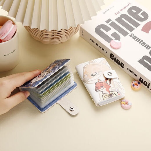 OEMG Nick Fox card bag ins Internet celebrity high-looking Judy Rabbit multi-card ID bag cartoon cute small bag for a couple anti-theft brush anti-degaussing model