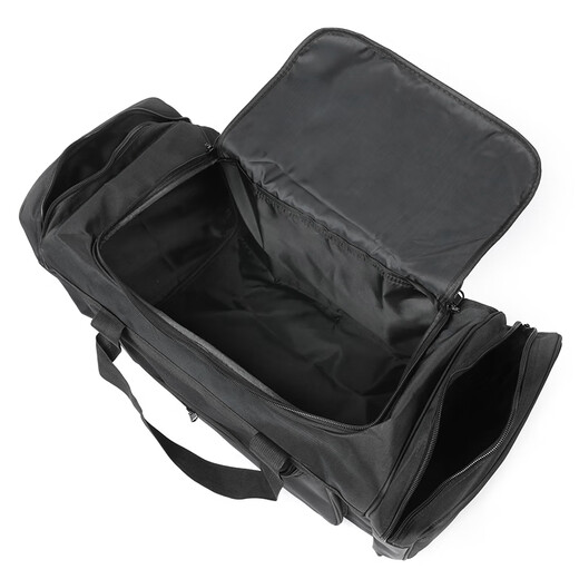 DITD DESIGN IN THE DESIGN Large-capacity portable travel bag, work luggage bag, Oxford cloth checked bag, trunk storage bag, shoulder luggage bag, black large size 62L