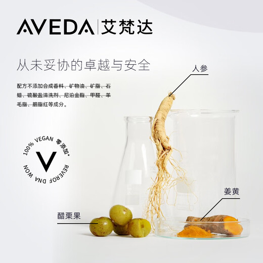 AVEDA艾梵达丰盈强韧紫森林蓬松洗发露护发防断发洗发水200ML