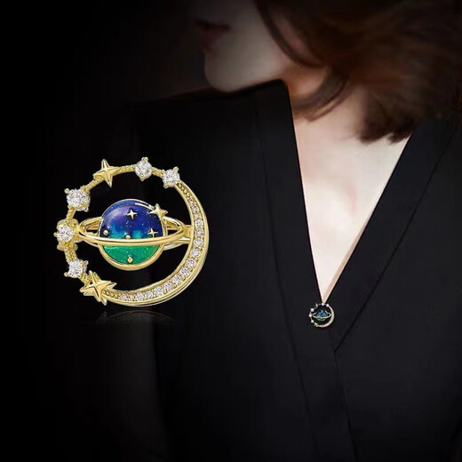 QUAMER high-end one-week brooch gift box set with exquisite feel and suit pin to prevent leakage. Brooch A style