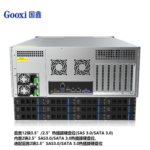 Guoxin (Gooxi) RMC6148-695-HSE 6U 48-Disk Chassis de almacenamiento/ RMC6160-695-HSE 6U60-Disk Servidor Chassis de almacenamiento de 12 GB Backplane 48-Disk/ RMC6148-695-HSE
