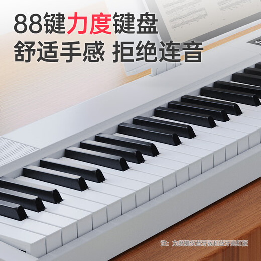 贝多辰（Beethostar）可折叠电钢琴88键力度键电子钢琴便携成人儿童幼师演奏演出专业琴 N3001+88键力度蓝牙版 官方标配+礼包+X琴架+琴凳+琴包
