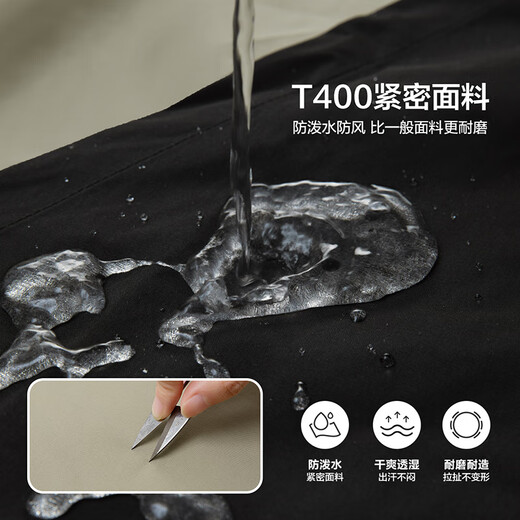 Zuoxi children's clothing children's velvet storm jacket boys three-in-one 2025 new boys outdoor clothing autumn style khaki jacket level 4 waterproof 130 recommended height around 130cm