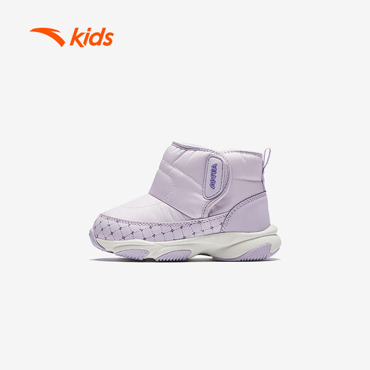 ANTA children's boys and girls infant cotton shoes warm boots to keep out the cold infants and toddlers plus velvet high-top cotton shoes A22440057