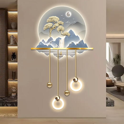 Dibujo de la luz de lujo de luz moderna de la ciudad, pintura de decoración luminosa, corredor tridimensional, pintura de luz de pared LED LED de extremo del corredor, nueva pintura de paisaje chino, ZP3881 [Fulu Jinshan] Tamaño total: 70*115cm Pintura de luz LED LED (modelo de metal de 220V Modelo + Control remoto) acrílico alto transparente + UC Fine Fine Fine Fine Fine Fine Fine Fine Fine Fine Fine Fine Fine Fine Fine Fine Fine Fine Later-In-In-In-In-¡-thugt Tug-in Later-thet-fine fish, lamp?-?-In-thug-Mibat tug-in Tuglim?-Thet, Faty de?