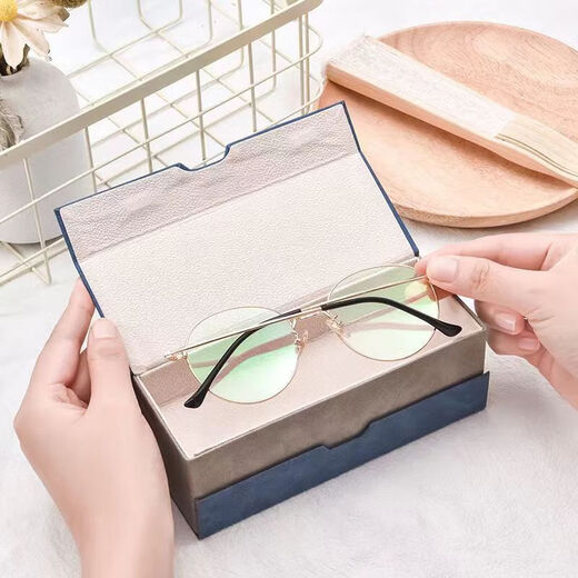 Double-layer glasses box Two pairs of glasses box myopia eye box anti-pressure sunglasses box women anti-pressure sunglasses box double-layer glasses box
