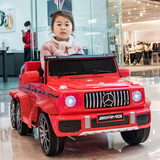 米蚁奔驰6轮大g婴儿童电动汽车遥控摇摆可坐大人驾驶小孩宝宝玩具童车 24V烤漆粉无刷大电机版+软轮