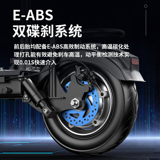 Permanent electric scooter portable two-wheeled scooter battery car mini small driving folding electric scooter lithium battery 48V black/45-55KM flagship version strong power