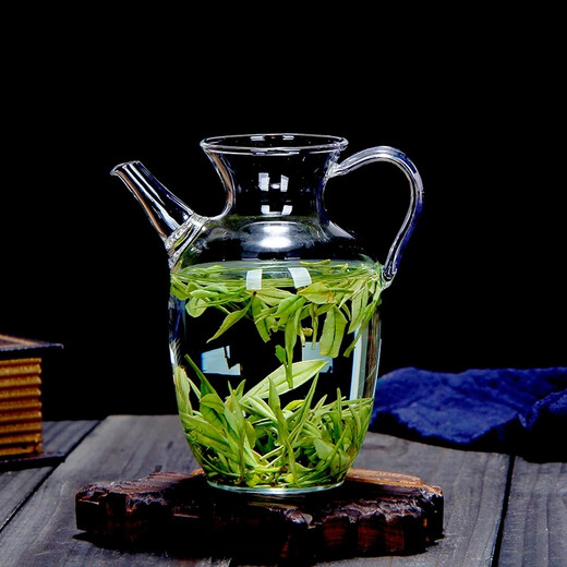 Gaoming imitation Song Dynasty teapot small morning teapot heat-resistant tea set green tea set transparent small decanter glass pot small morning teapot 300ml