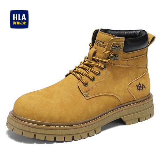HAILAN HOME HLA BOOTS BOOTS RETRO TRENDY GRANDES BOOTS JAUNES MEN MEN CONFORTS ET POLUDÉRATIV