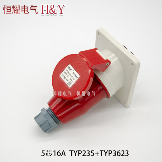 
Weipu Electrical Appliances (WEIPU) Industrial Plug Socket 5-core 16A32A Open-end concealed connector TYPR-235TYP2823 Connector 380 380v-16a5 core Open-end concealed socket typr6623
