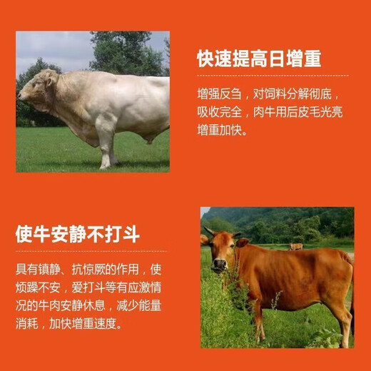 Henan Dabeinong 4% beef cattle premix calf fattening cattle feed rapid fattening and weight gain frame 20 kg/bag