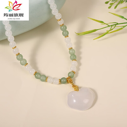 Delaini ancient style Hanfu necklace pearl necklace Song Dynasty made accessories tassels new Chinese style ancient costume classical jewelry for women Zhichun