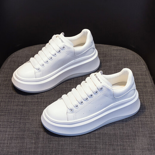 Sipuwang (Sipuwang) Kleine weiße Schuhe für Frauen 2025 Sommerstil Frauenschuhe koreanische vielseitige Sportarten und lässige weiße Schuhe für Frauen Milan G723 37