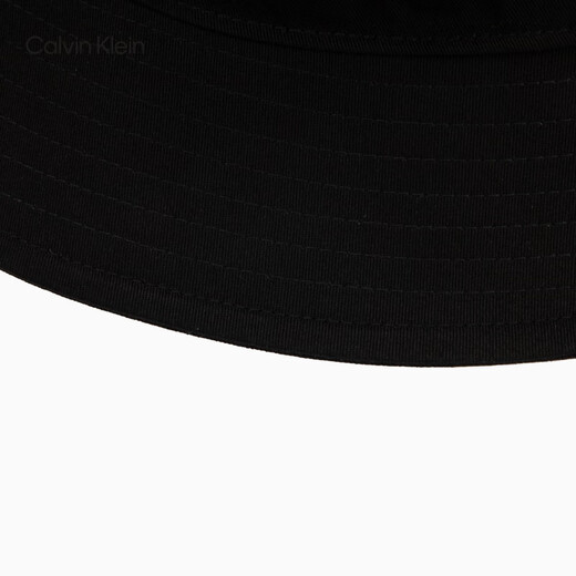 Calvin KleinJeans男女同款休闲纯棉简约重叠刺绣字母ck遮阳渔夫帽礼物HX0508