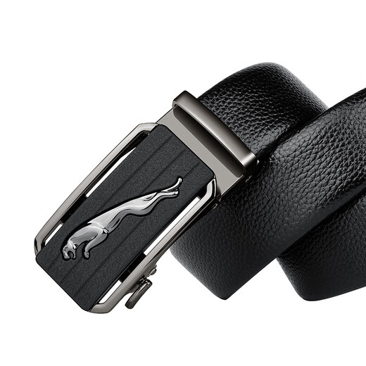 Half cigarette belt for men wear-resistant leather automatic buckle belt for men Korean style casual middle-aged young business leather belt for gift