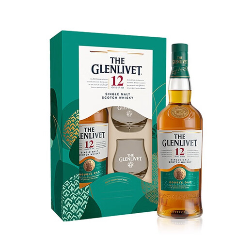 The Glenlivet (THE GLENLIVET) 12 Years Aged Scotland Single Malt Whiskey Wine 700ml Double Cup Gift Box
