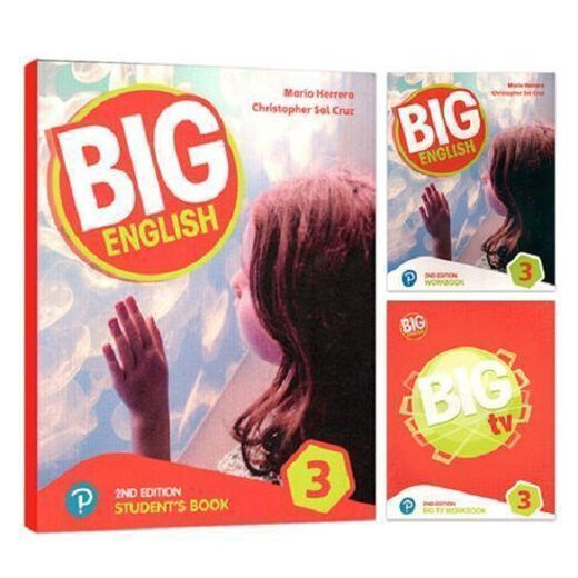 Big English 12345 NUEVA VERSIÓN Bigenglish Peilang La versión para niños de alta definición para niños Libro de texto de segundo nivel Libro de ejercicios