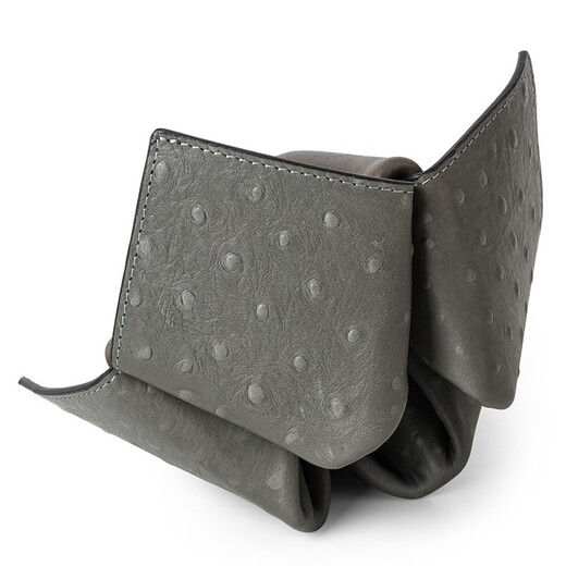 Sharphan (Savinelli) Italienischer Sharphan-Pfeifenhalter aus Südost, Nordwestorigami M674 Viertüriger Lederpfeifhalter Herrengeschenk Silber Grey-Hole