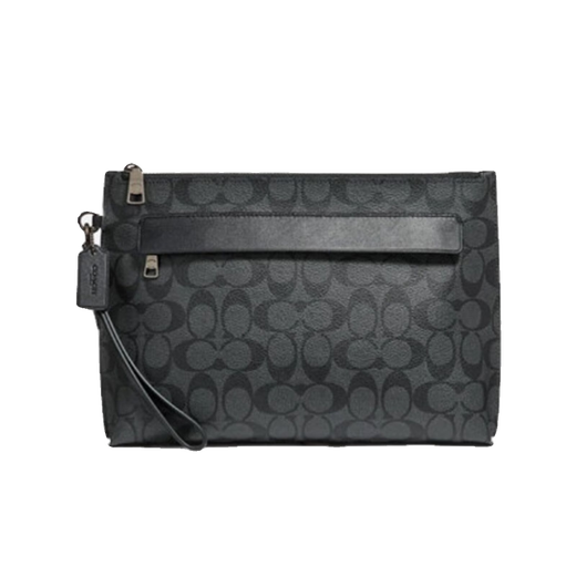 Entraîneur (entraîneur) Coach Men's's's's Business Business Men's Classic Handbag Handbag Handbag Clutch Portefeuille F28614 Black Taille: 29 * 20 * 5cm
