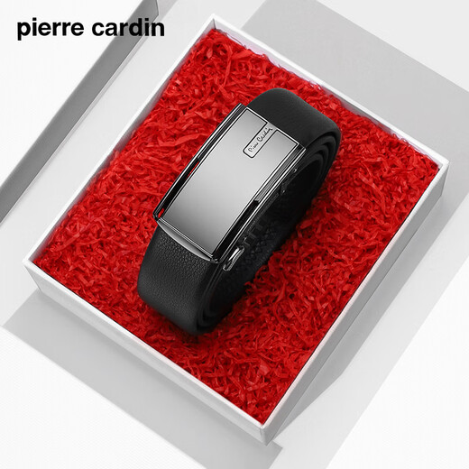 Pier Cardin pour hommes, ceinture à la mode à la mode, courroie de boucle automatique des affaires décontractées, cadeau d'anniversaire pratique pour papa