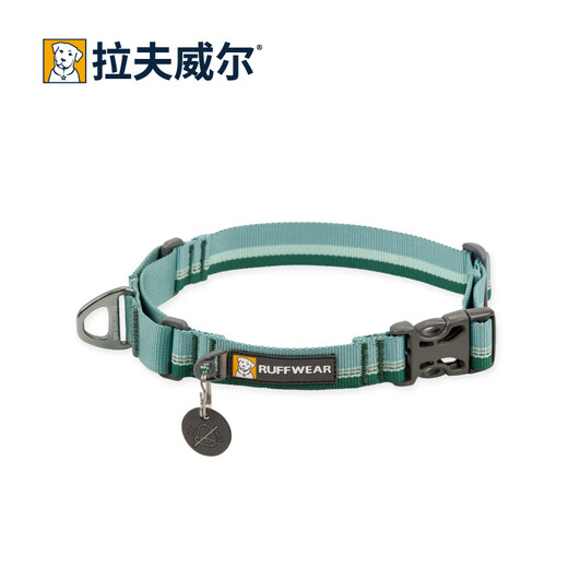 Ruffwell Ryan's webbing dog collar small dog ruffwear pet collar dog collar Shiba Inu dog collar collar River Rock Green M