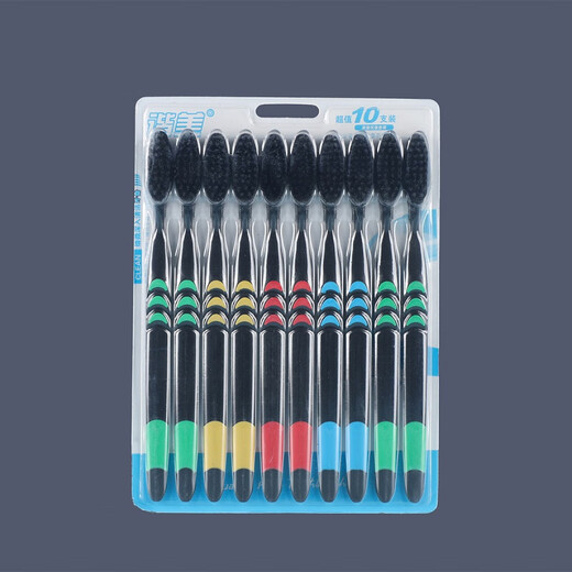 Soft bristle toothbrush, travel, home life, soft bristle all-in-one toothbrush, soft bristles, 10 pieces, random black and white