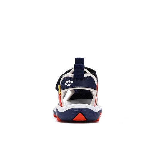 Snoopy (SNOOPY) children's shoes, children's sandals, Baotou anti-kick summer new style boys' breathable anti-slip medium and large children's outdoor sandals, 802 dark blue rice, size 27, inner length about 173mm