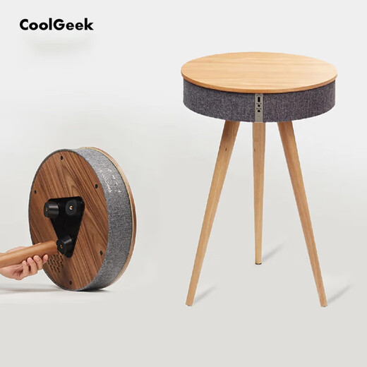 CoolGeek CS01 vinyl record player LP retro gramophone record audio Bluetooth speaker all-in-one home ornaments for boyfriends and girlfriends as housewarming birthday gifts in stock R1 walnut coffee table audio