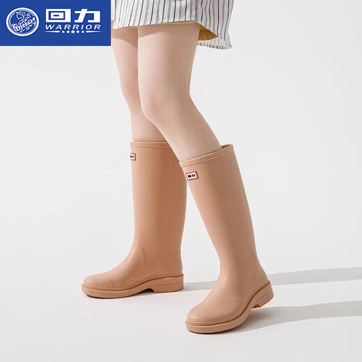 Huili Regenstiefel für Frauen Erwachsene Mode tragen hohe wasserdichte und glätselige Wasserschuhe an regnerischen Tagen weicher Sohle-Kee-resistenter Regenstiefel Mint Green 36
