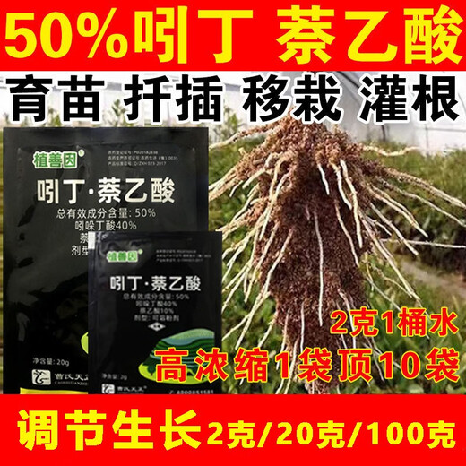 50% Indolebutyric Acid Naphthalene Acetic Acid Rooting Powder Transplanting Cuttings Rooting and Seedling Rooting Agent 100g