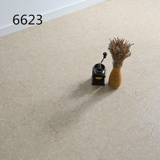 Vinoya Miethaus Internet Berühmtheit Renovierung und Renovierung PVC Selbstklebende Bodenfliesen verdickte Marmorins Schlafzimmer-Resistente Plastikpolster 6628 Steinmuster ein Stück 60*60 cm