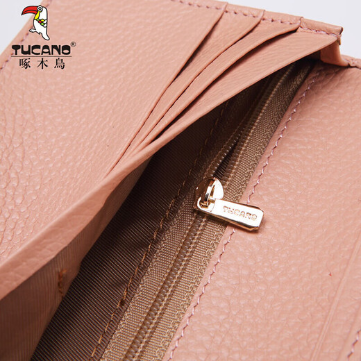 
Woodpecker (TUCANO) wallet women's top layer cowhide ladies long wallet ticket clip multiple card wallet practical birthday gift
