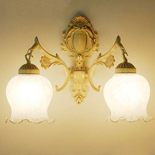 Yilin Wall Lamp Bedroom Wall Bedside Lamp Simple Modern Creative European American American LED Living Room Aisle Stair Lamp C011 Delivery LED Bulb Warm Light