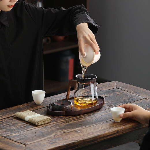 Shangyanfang Purple Pottery Tea Leak Tea Filter Tea Filter Tea Partition Filter Purple Clay Tea Set Accessories Purple Pottery Filter Group (1000 holes)