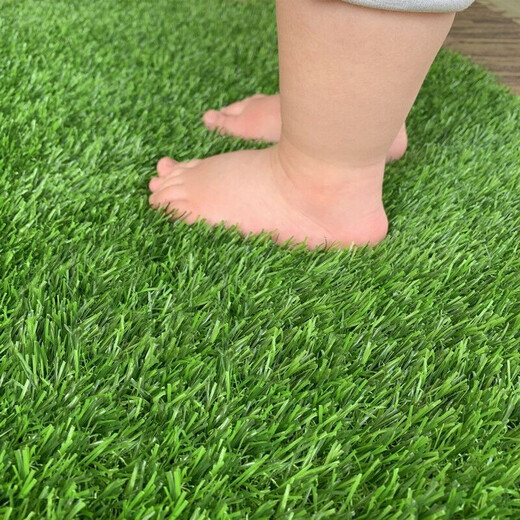 Duoxiu Lawn Carpet Greening Simulated Lawn Artificial Decorative Lawn Fake Turf Mat Outdoor Floor Mat Artificial Green Plastic Lawn Enclosure Indoor and Outdoor Balcony Kindergarten Lawn 20mm Spring Grass (Encrypted and Thickened)