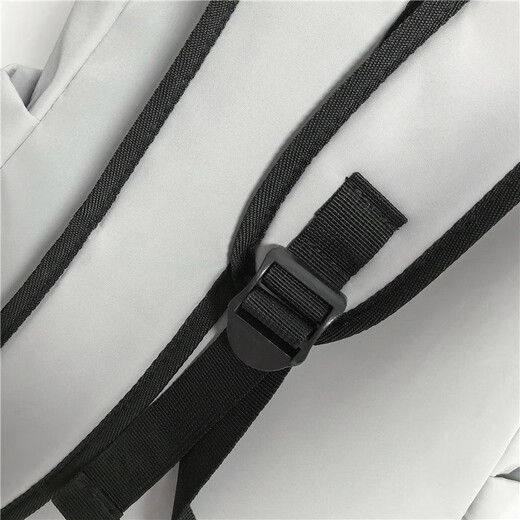 Double Star Schoolbag Junior High School Female Backpack High School College Student Backpack Male Large Capacity Leisure Travel Sports Waterproof Black with Duck Pendant