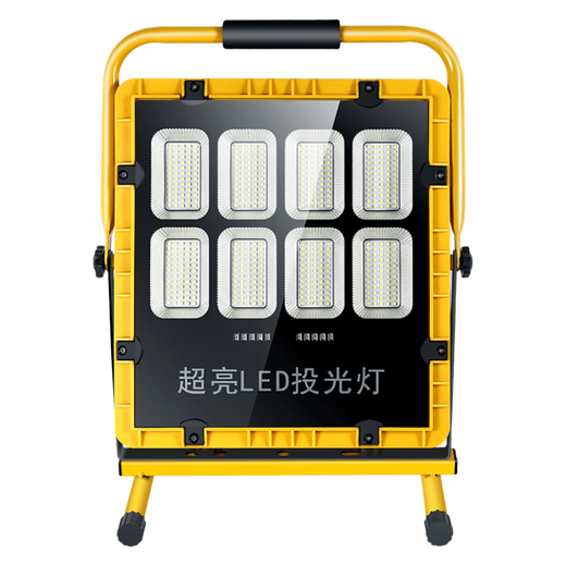 
Inspector Charging Floodlight Outdoor LED Solar Powered High Light Movable Handheld Emergency Light Home Lighting Construction Site TZ-698PLUS Eight-Headed Battery 12-50 Hours