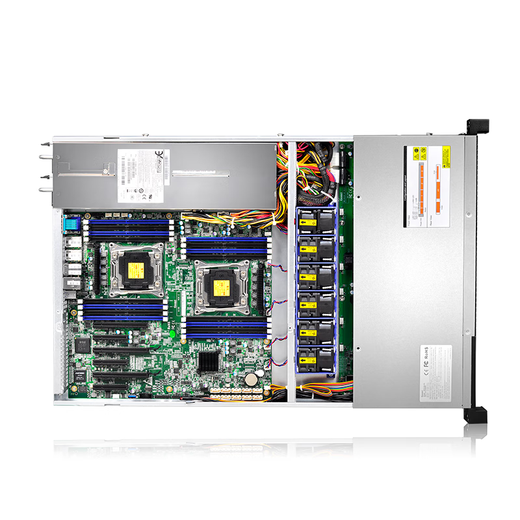 GOOXI Guoxin RMC1104 small 1U rack-mounted storage ERP server workstation office host Xeon E-2336|6 core 12 threads free upgrade 2T hard drive 16G pure ECC memory + 1T hard drive