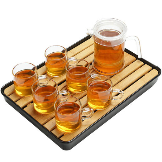 Chenbu warm glass teapot single pot tea set filter liner set tea tray tea set black tea snow chrysanthemum cup tea cup pot 7-character glass teapot 300ml