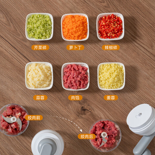 The legend of the pot, the garlic masher, the manual garlic masher, the garlic masher, the garlic masher, the garlic masher, the six-leaf knife model, 3 times faster + finely minced meat