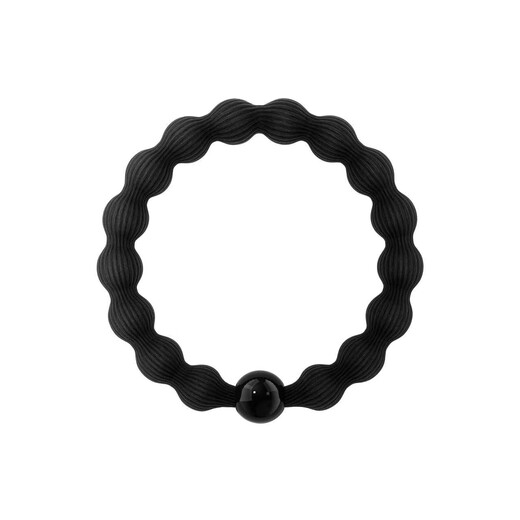 M2KA Hair Tie for Women with High Ponytail New Hair Rope High Elasticity Durable Rubber Band High-Level Sports Traceless Headband Invisible and Traceless Doudou Hair Tie Black Beads*5