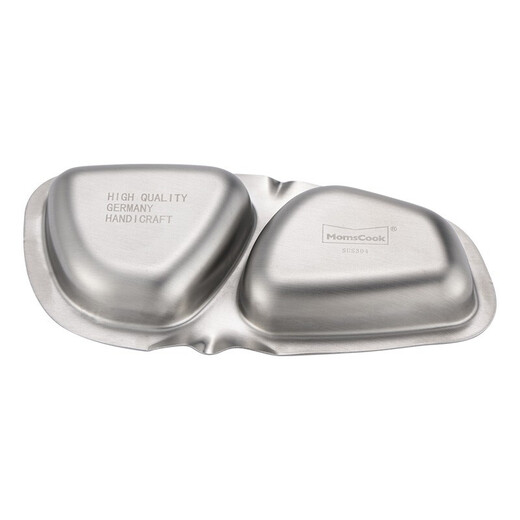 Momscook stainless steel condiment dish seasoner 304 material thickened multi-functional household commercial hot pot condiment dish chopstick holder condiment dish (KN2WD)