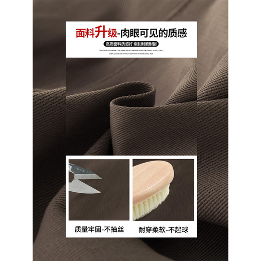 优优1点（Yoyo one）女童工装裤春秋款女孩秋装套装儿童直筒裤子运动加绒阔腿裤女大童 15052咖色  【纯棉-春秋款】 120cm (建议35-45斤）