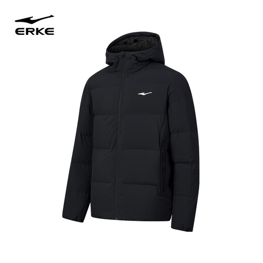 Hongxing Erke Water Repellent 3.0 Down Jacket Men's Autumn and Winter New Men's Down Jacket Men's Warm Windproof Jacket Jacket Men's Black-1028-Classic XL (170-175cm/130-140Jin Jin equals 0.5 kg)